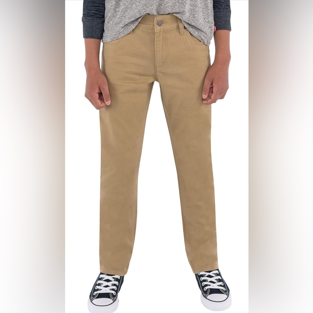Levi's Boys' 511 Slim Fit Khaki Uniform Pants